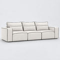 Maison XL Sofa — White Truffle, lumbar support cushions and rounded piping
