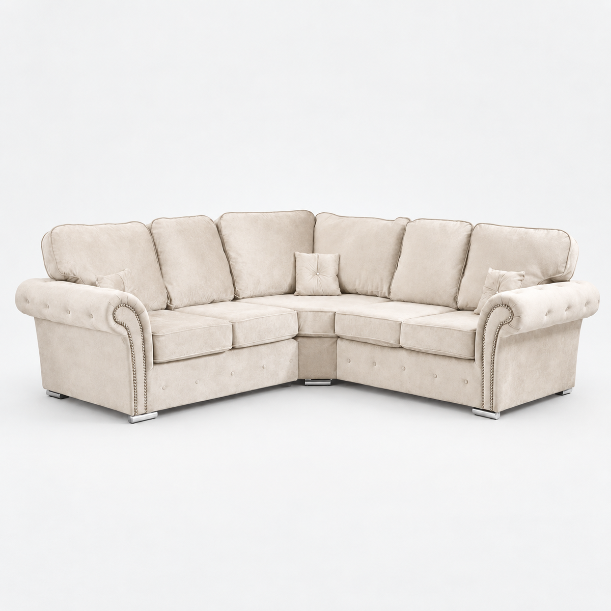 Marlene Corner Sofa Fullback - Vanilla Cream - clean studio