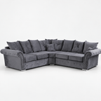 Marlene Corner Sofa Scatterback - Smoked Steel - clean studio