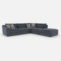 Montella 3 Corner 1 Chaise Sofa — light grey studio background