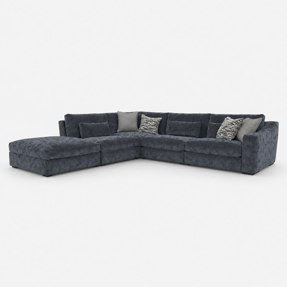 Montella Chaise 1 Corner 3 Sofa — light grey studio background