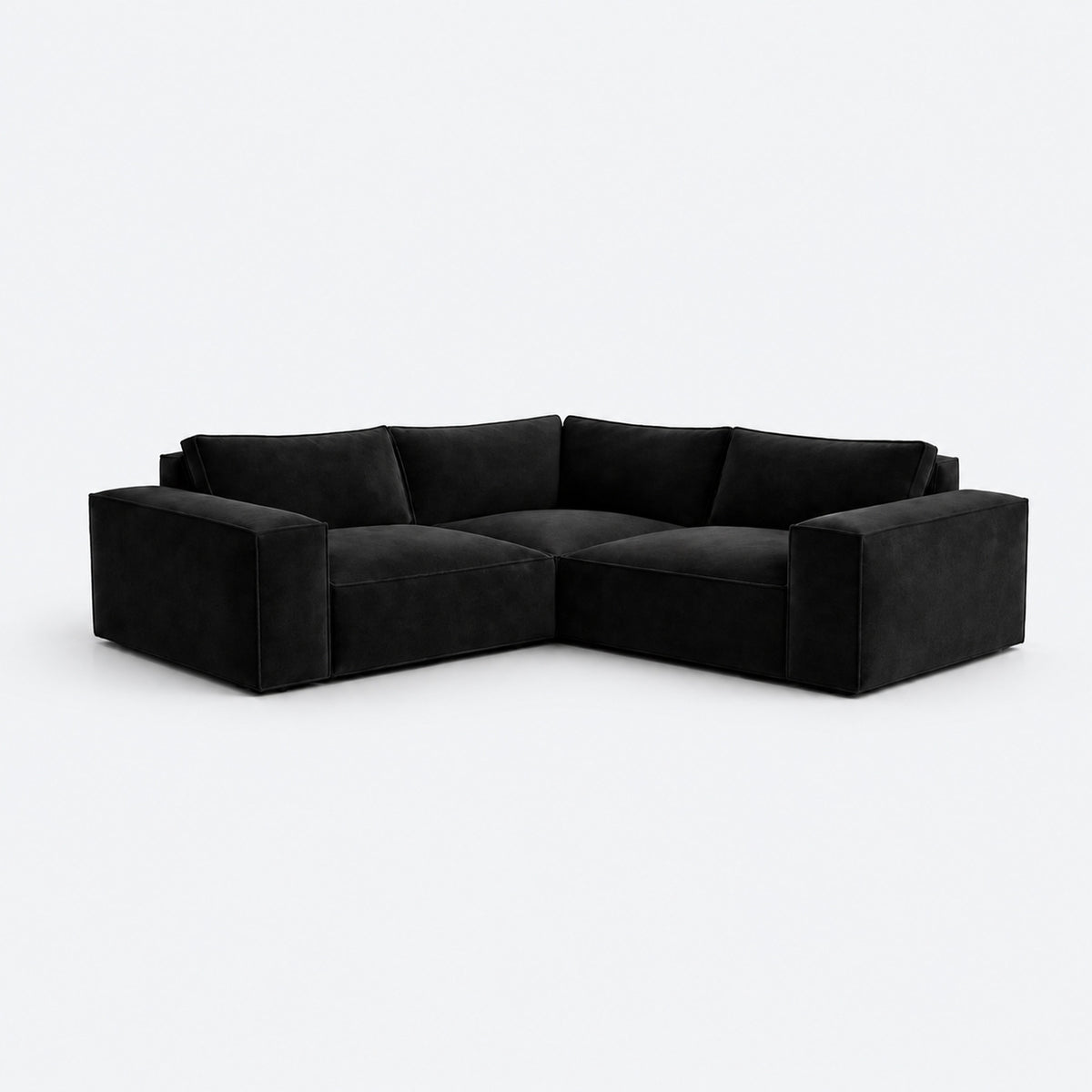 Maison Modular Small Double Corner Sofa - Midnight Noir clean product image