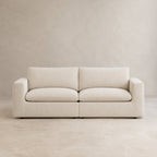 Nuvola 3-Seater Premium Feather-Filled Sofa in Summer Beach — CK Living