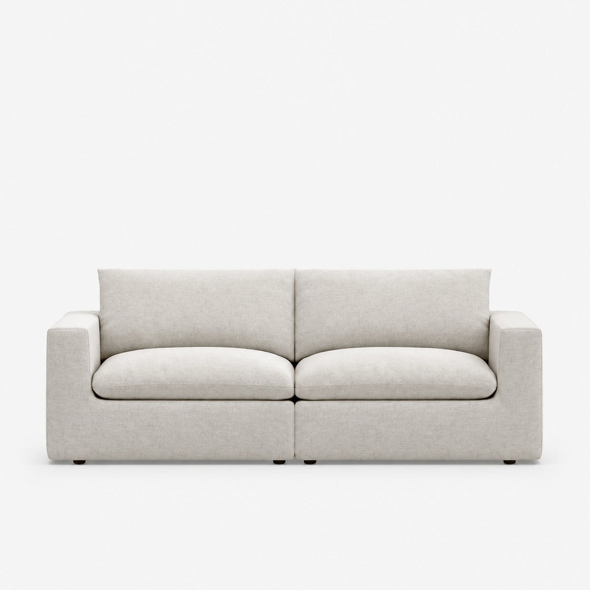 Nuvola 3-Seater Premium Feather-Filled Sofa — Summer Beach — clean studio