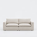 Nuvola 3-Seater Premium Feather-Filled Sofa — Vanilla Cream — clean studio