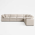 Nuvola 6-Seater Modular Corner Sofa — Summer Beach — clean studio