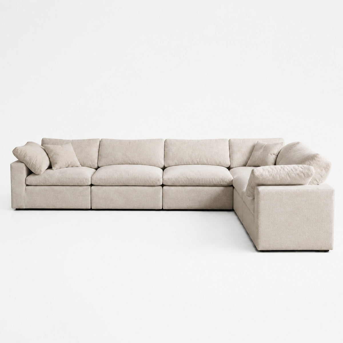 Nuvola 6-Seater Modular Corner Sofa — Summer Beach — clean studio