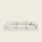 Luxury white modular sofa with plush cushions, ideal for modern living rooms