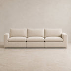 Nuvola Extended Modular Feather-Filled Sofa in Summer Beach — CK Living