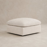 Nuvola Feather-Filled Matching Footstool in Summer Beach — CK Living