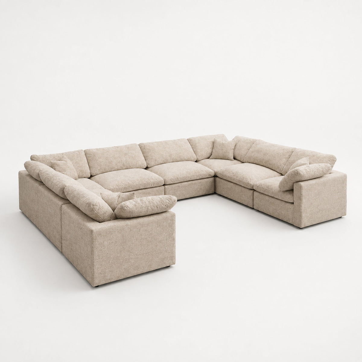 Nuvola Feather-Filled U-Shape Sectional Sofa