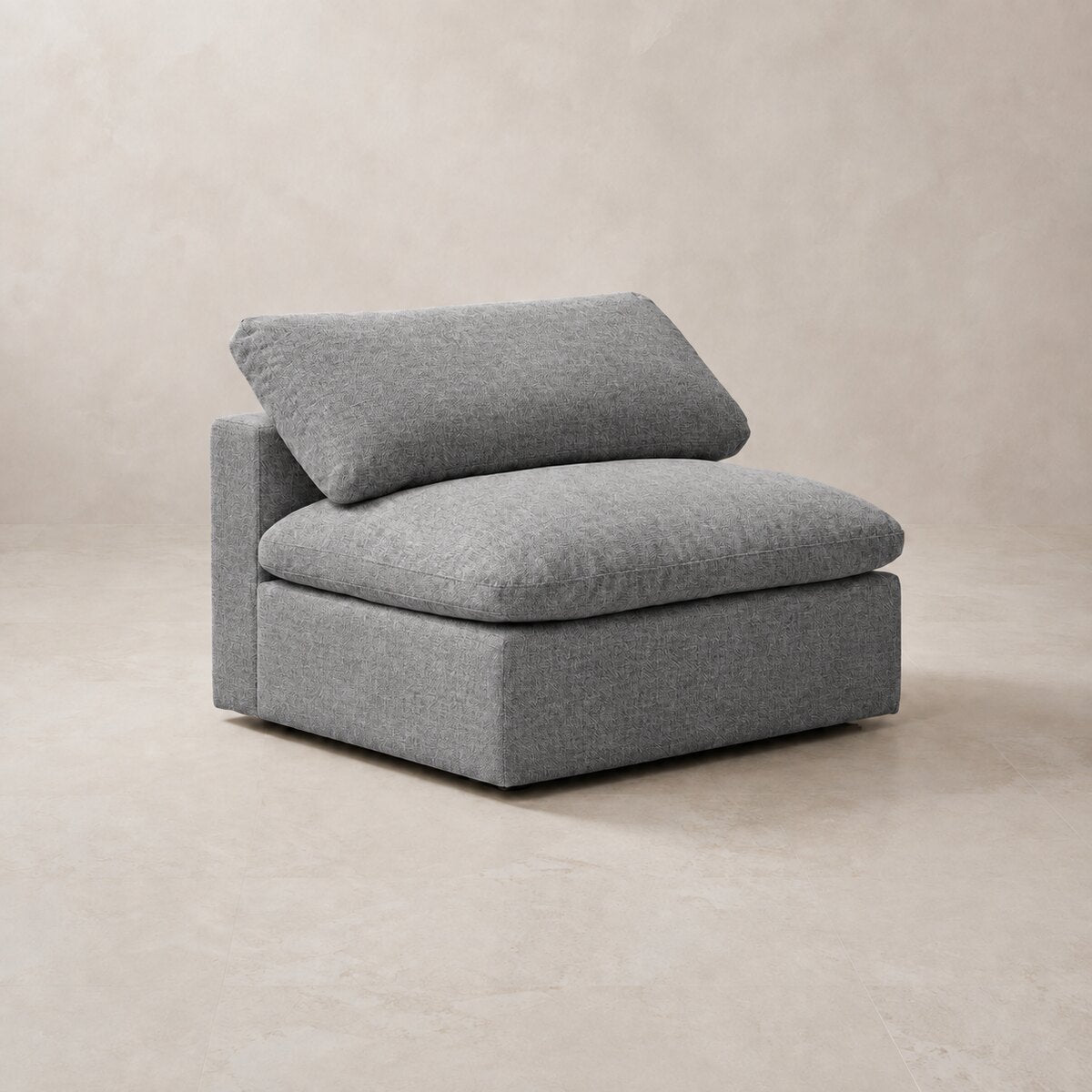Nuvola Modular Seat in Luxe Steel Grey — CK Living