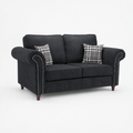 Oakley 2 Seater Sofa - Midnight Noir - clean studio