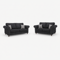 Oakley 3 + 2 Sofa Set - Midnight Noir - clean studio