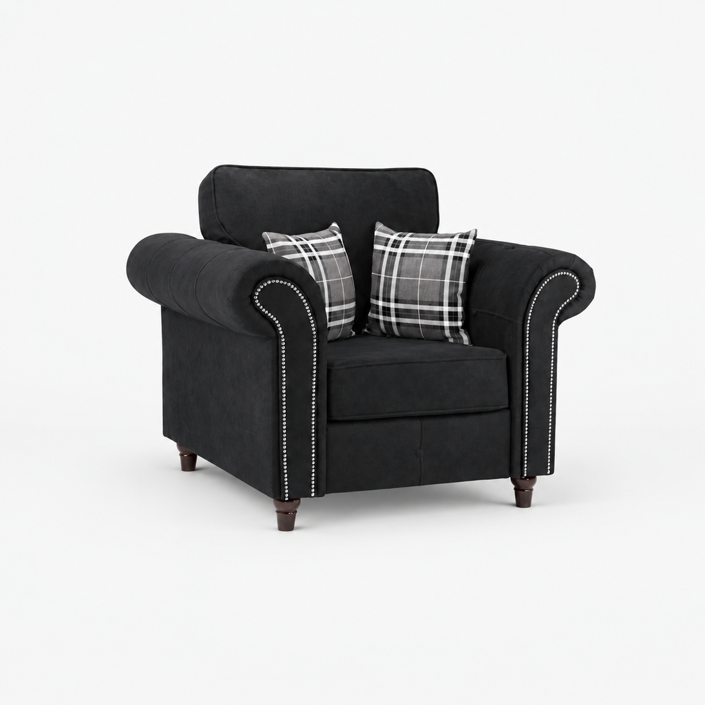 Oakley Armchair - Midnight Noir - clean studio