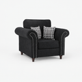 Oakley Armchair - Midnight Noir - clean studio