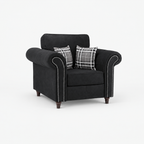 Oakley Armchair - Midnight Noir - clean studio