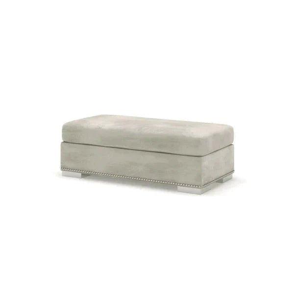 Olivia Medium Footstool - Studded CK Living