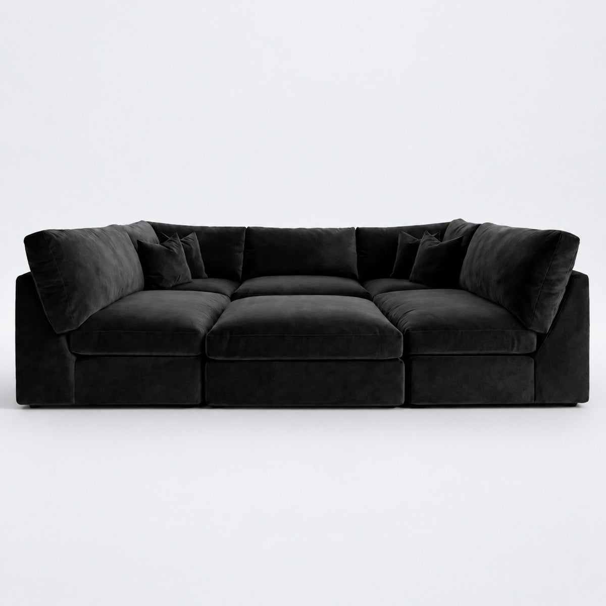 Orion U-Shape Cinema Sofa + Footstool Bundle