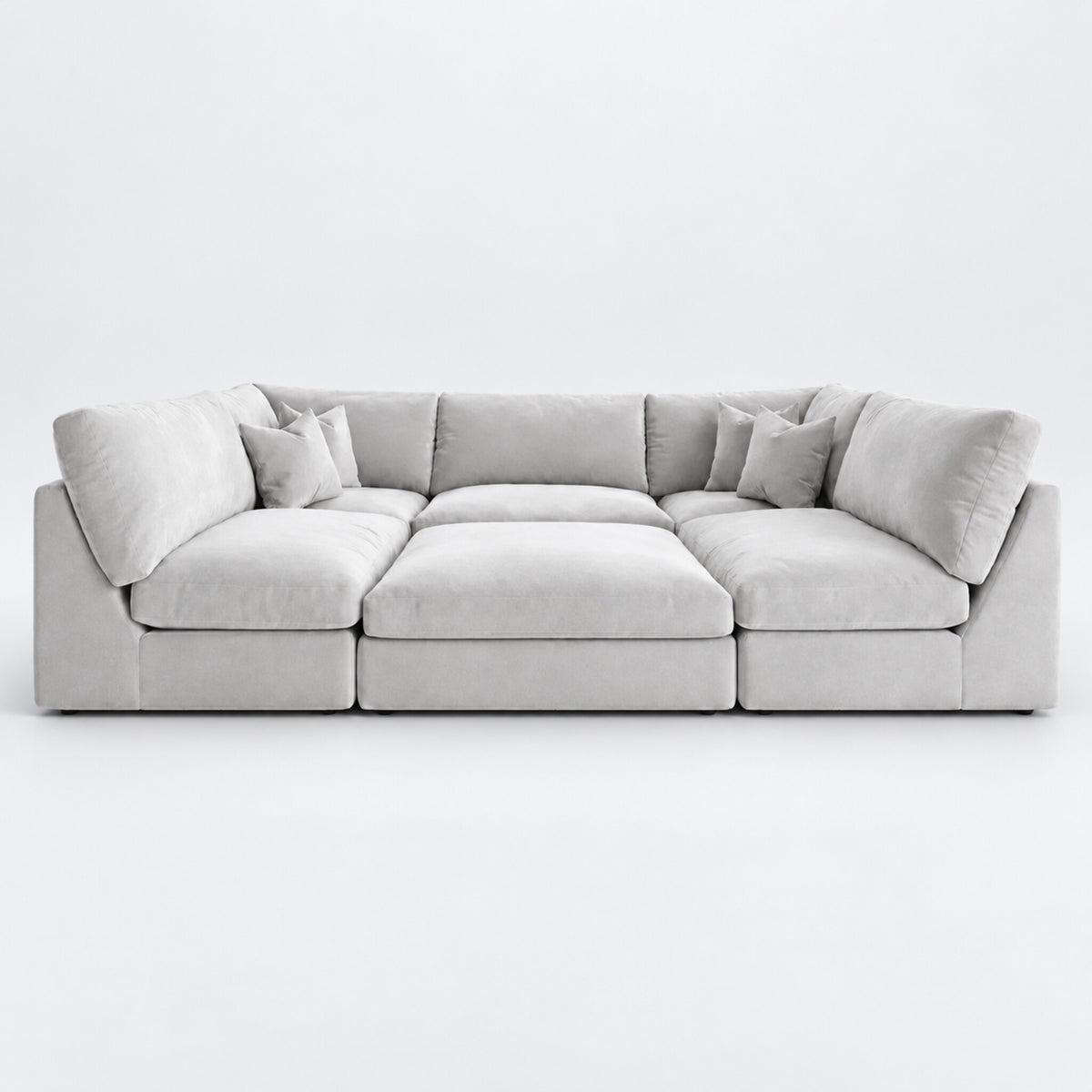 Orion U-Shape Cinema Sofa + Footstool Bundle