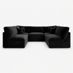 Orion U-Shape Cinema Sofa - Midnight Noir - clean studio