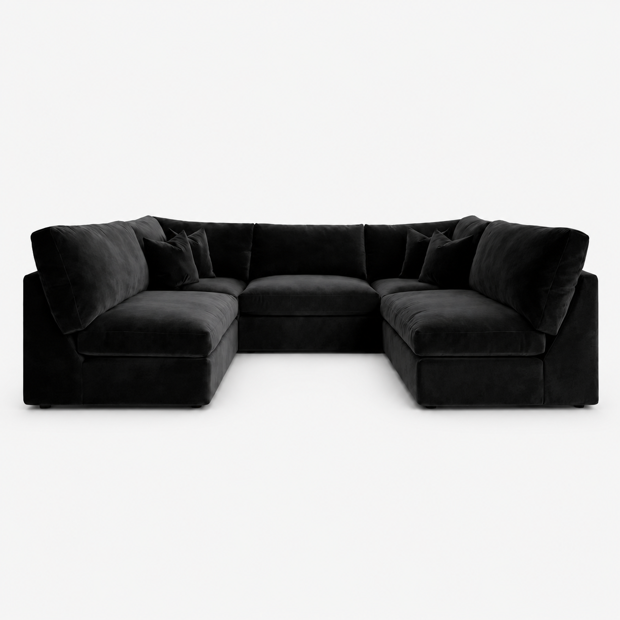 Orion U-Shape Cinema Sofa - Midnight Noir - clean studio