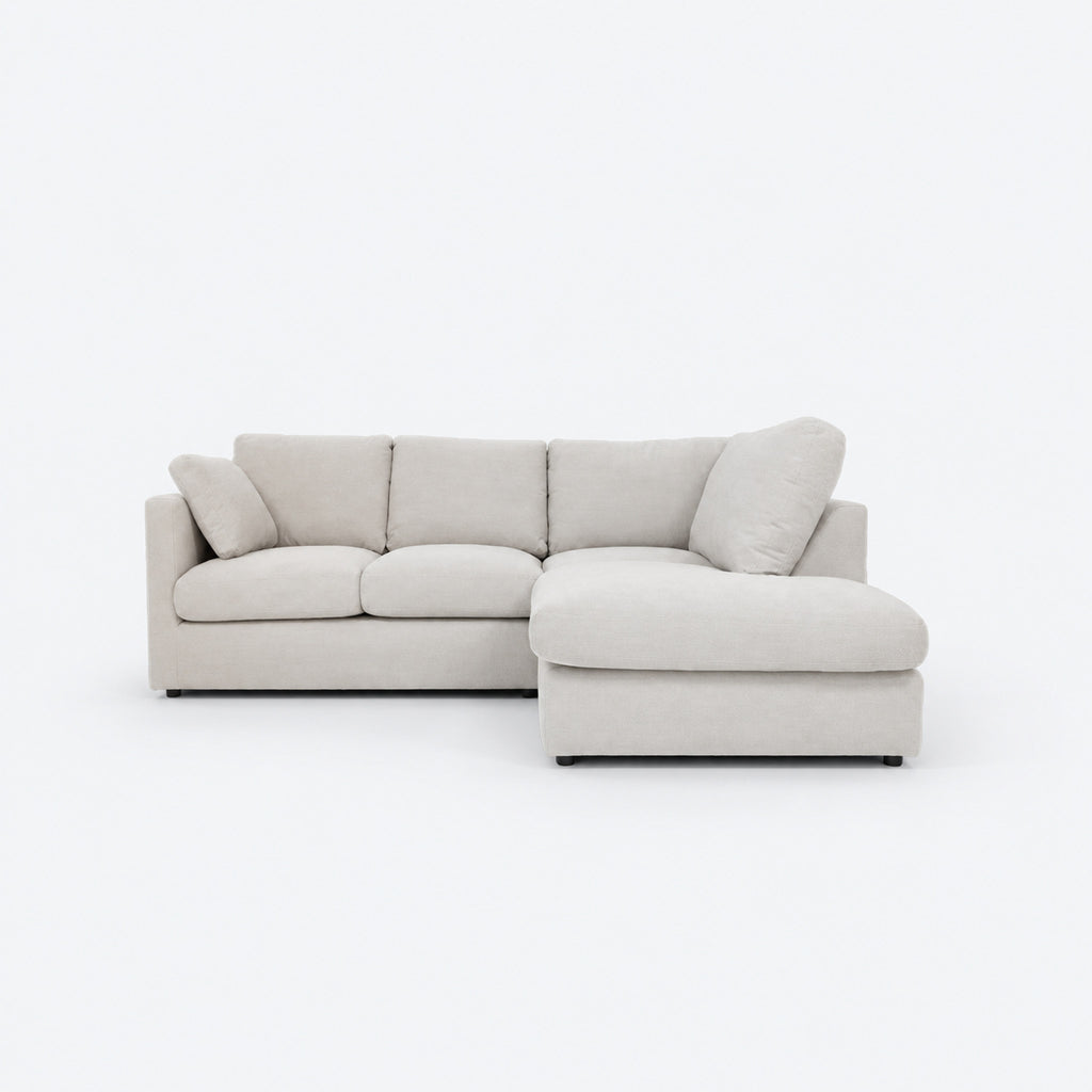 Oslone Corner Sofa - Left Hand Facing Vanilla Cream clean product image