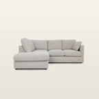 Luxury beige sectional sofa with chaise, perfect for modern living rooms