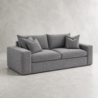 Pendle 2 Seater Sofa in Luxe Chenille Luxe Steel Grey - clean catalogue view