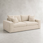 Pendle 2 Seater Sofa in Luxe Chenille Summer Beach - clean catalogue view