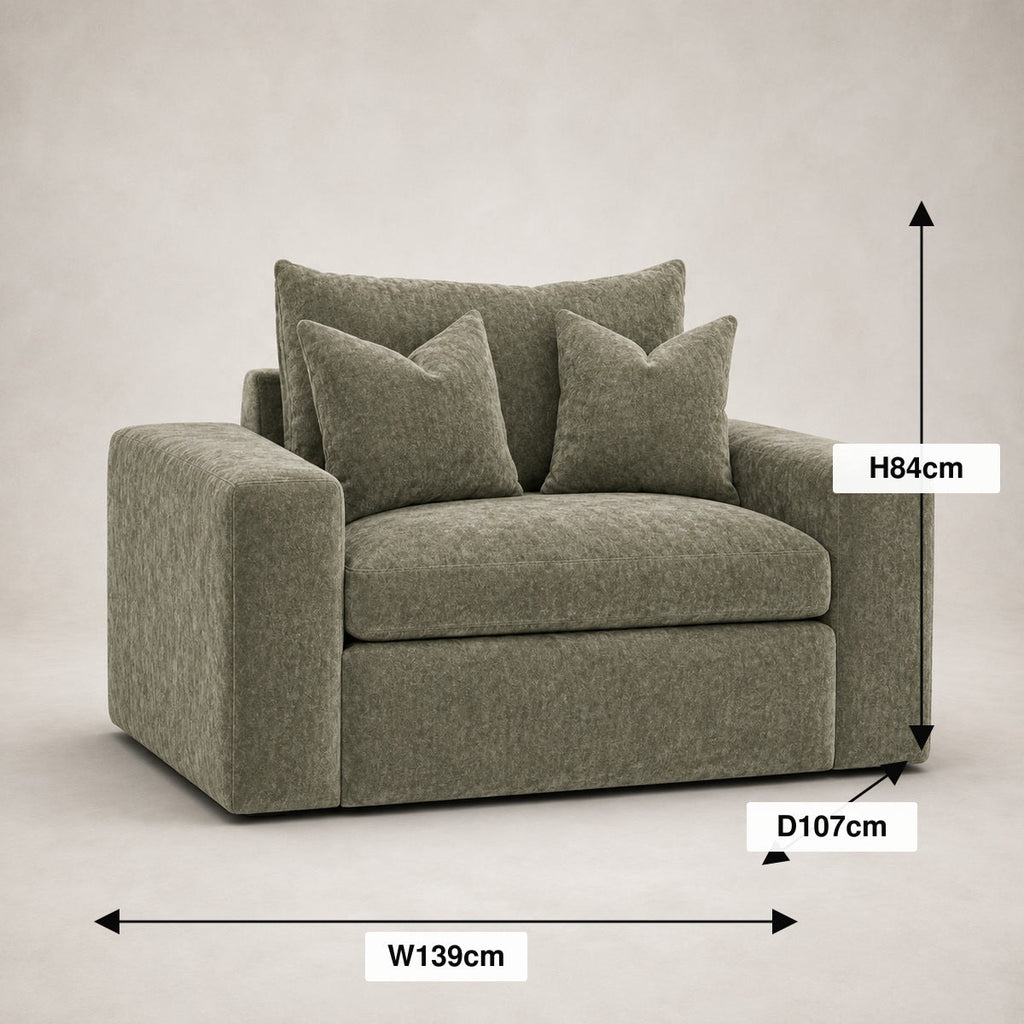Pendle Armchair dimensions guide