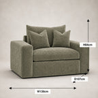 Pendle Armchair dimensions guide