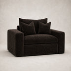 Pendle Armchair in Luxe Chenille Double Espresso - clean catalogue view