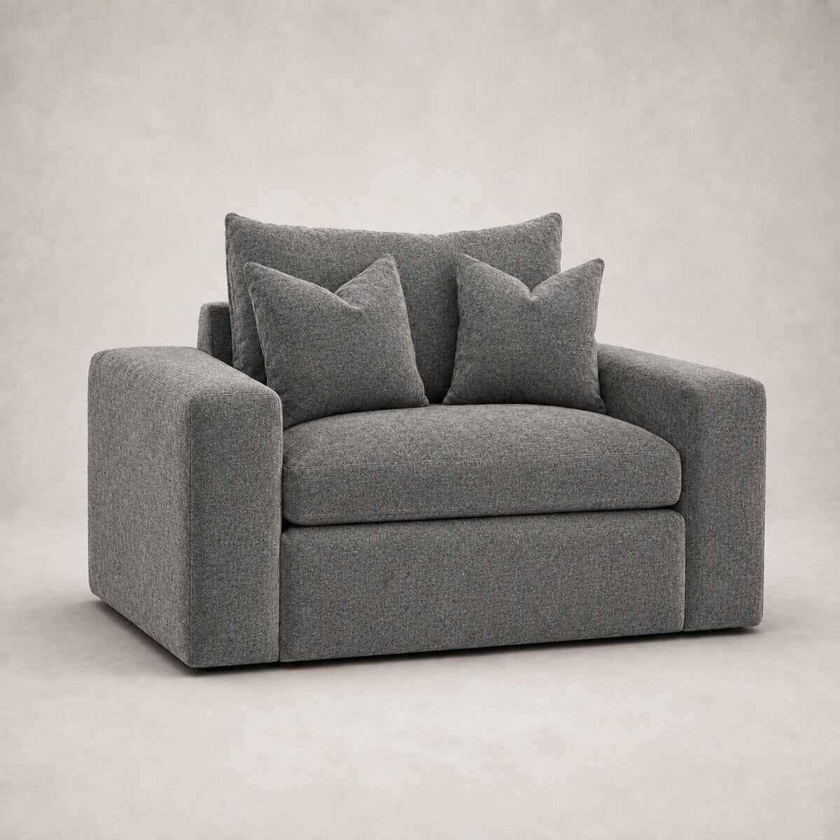 Pendle Armchair in Luxe Chenille Luxe Steel Grey - clean catalogue view