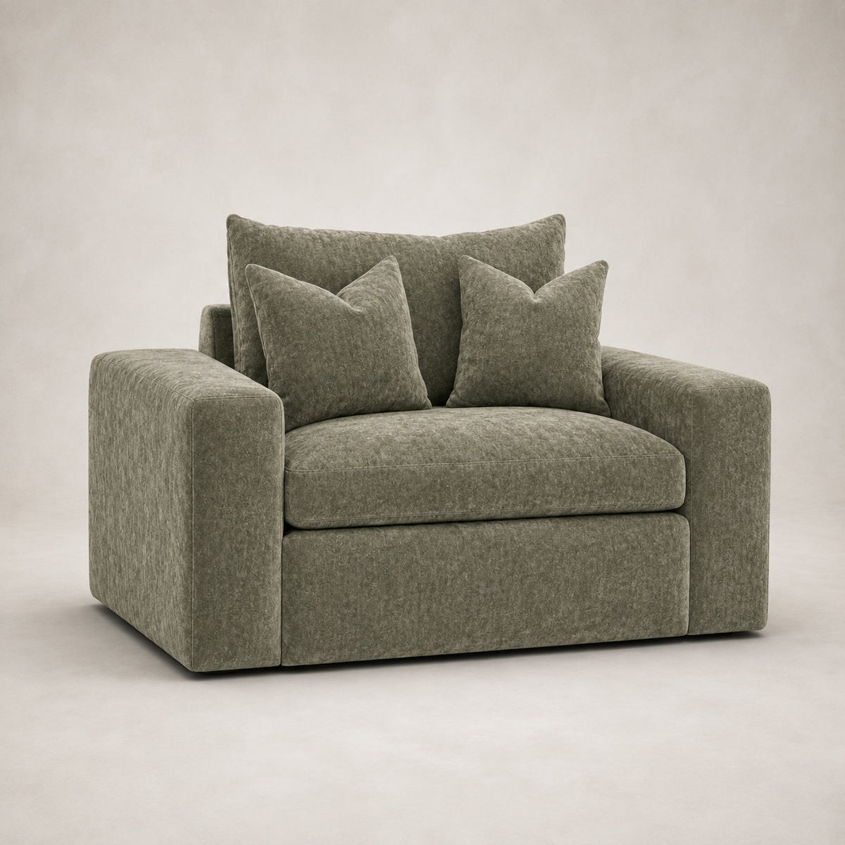 Pendle Armchair in Luxe Chenille Matcha Green - clean catalogue view