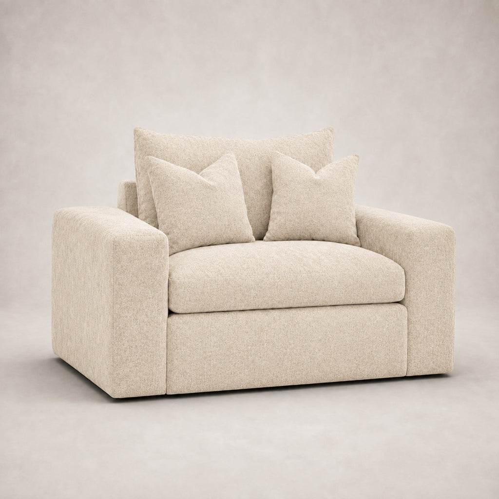 Pendle Armchair in Luxe Chenille Summer Beach - clean catalogue view