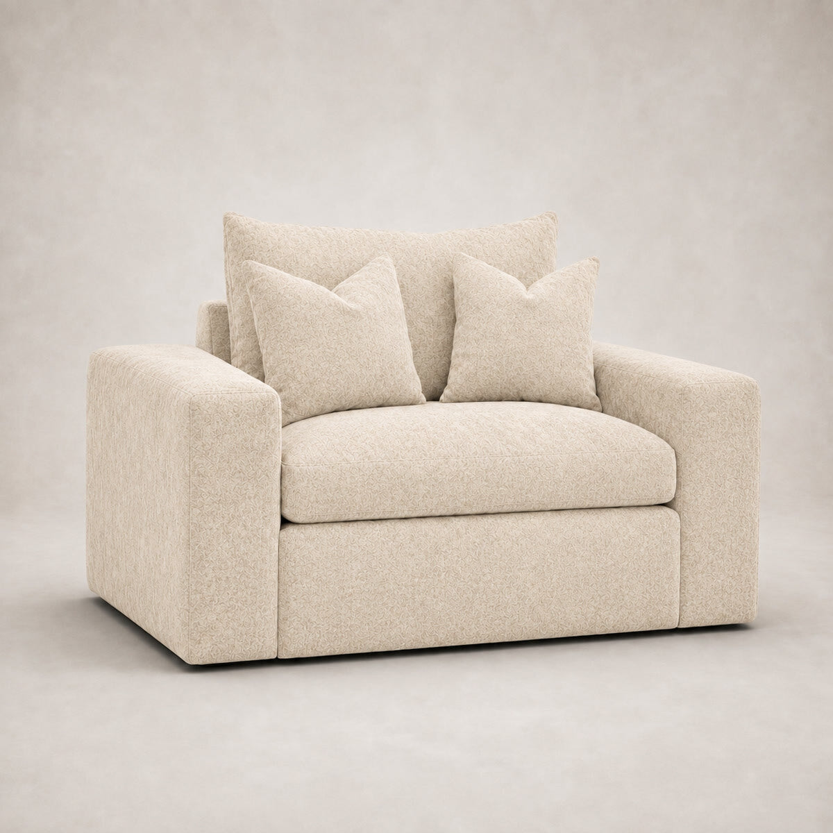 Pendle Armchair in Luxe Chenille Summer Beach - clean catalogue view