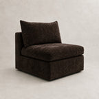 Pendle Armless Module in Luxe Chenille Double Espresso - clean catalogue view