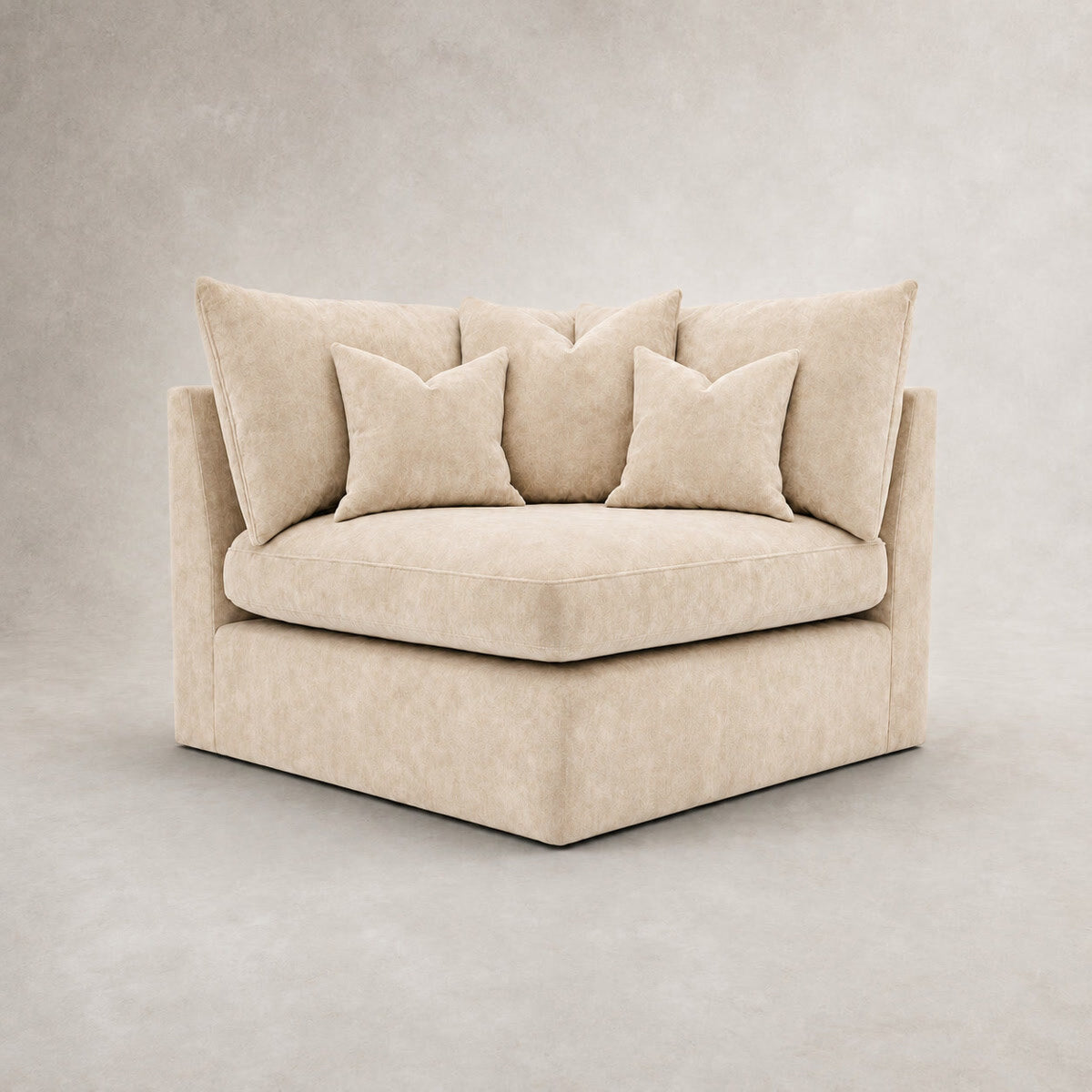 Pendle Corner Module in Luxe Chenille Summer Beach - clean catalogue view