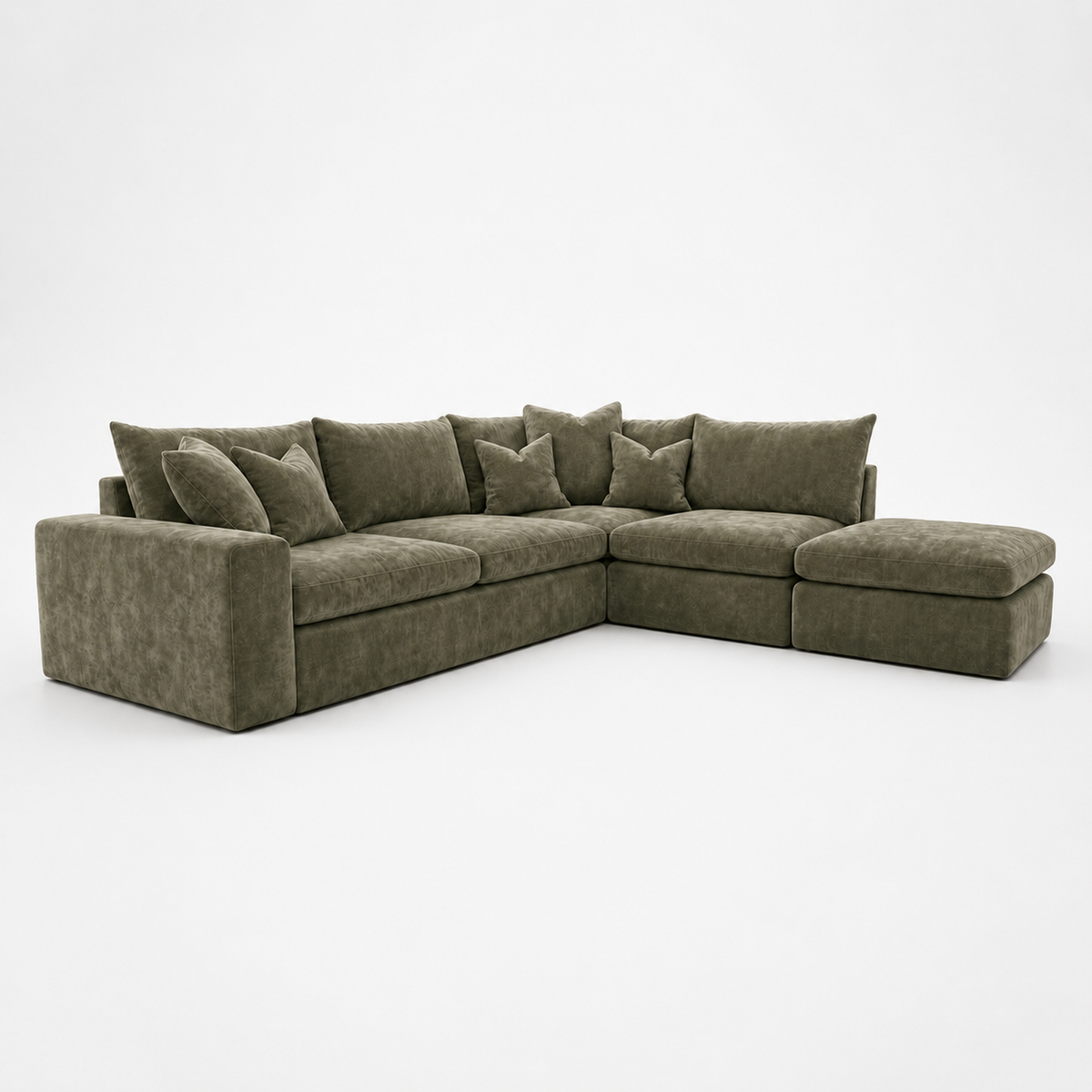 Lucca Corner Sofa & Footstool Bundle