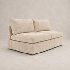 Pendle Double Armless Module in Luxe Chenille Summer Beach - clean catalogue view
