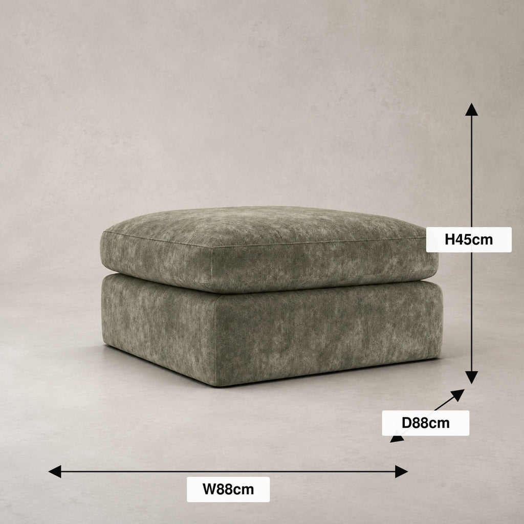 Pendle Matching Footstool dimensions guide