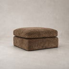 Pendle Matching Footstool in Luxe Chenille Coffee - clean catalogue view