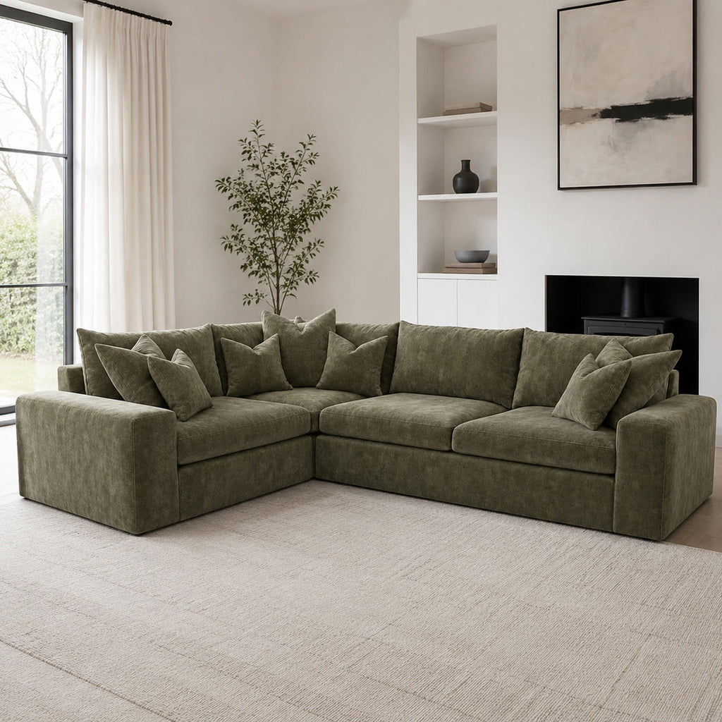 Pendle Large Corner Sofa styled in a realistic room setting