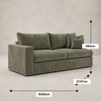 Pendle One-Arm 2 Seater Module dimensions guide
