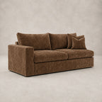 Pendle One-Arm 2 Seater Module in Luxe Chenille Coffee - clean catalogue view