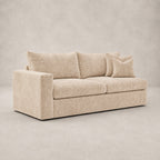 Pendle One-Arm 2 Seater Module in Luxe Chenille Summer Beach - clean catalogue view