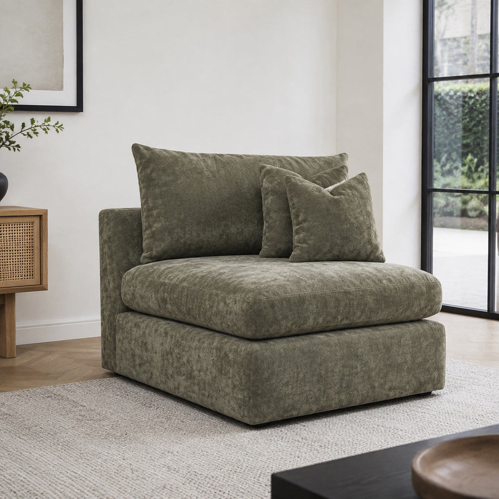 Pendle One-Arm Seat Module styled in a realistic room setting