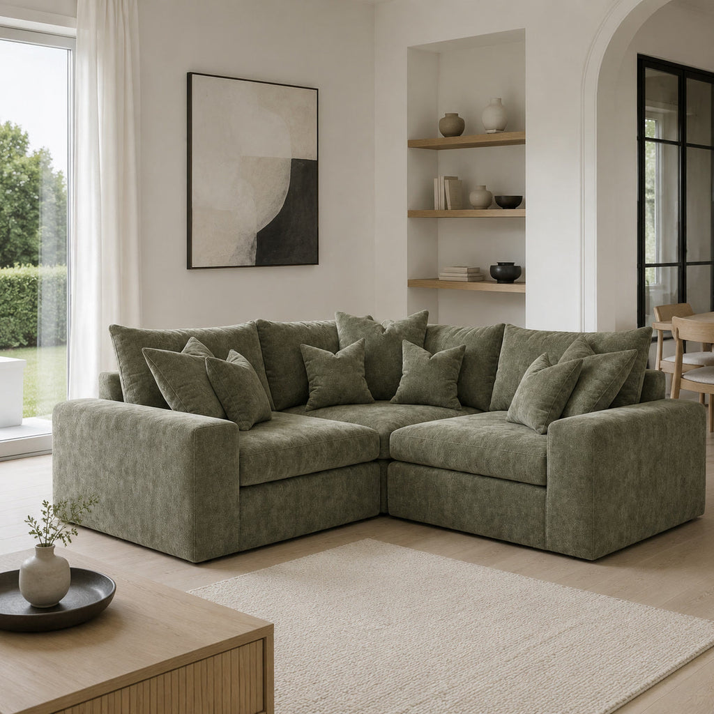 Pendle Small Corner Sofa styled in a realistic room setting