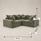 Pendle Small Corner Sofa dimensions guide